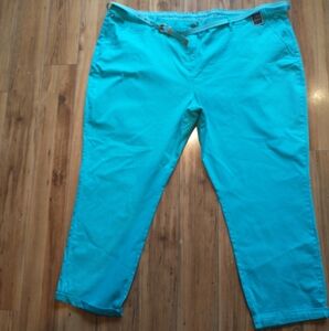 Maine New England Ladies Capris, Turquoise, Size ,26 Regular